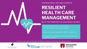 Resilient Health Care Management